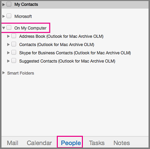 outlook for mac address book