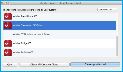 creative cloud cleaner tool for mac